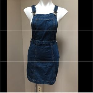 Denim overall dress, barely worn